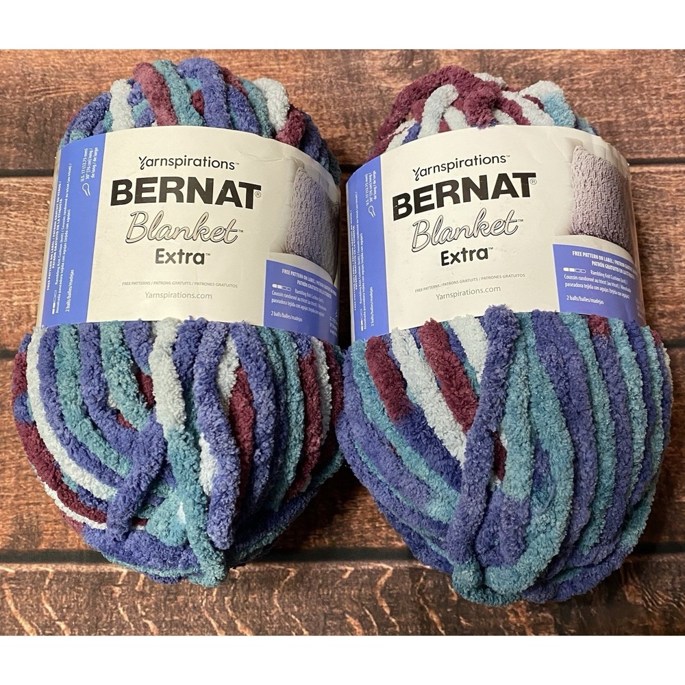 Bernat Blanket Speckled Moonrise Yarn Lot of 2 10.5 oz/97 yds Weight 7 Jumbo New - Picture 3 of 6